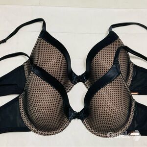 New Next Black / Beige Polka Dots Mesh Bras - 2 pcs set